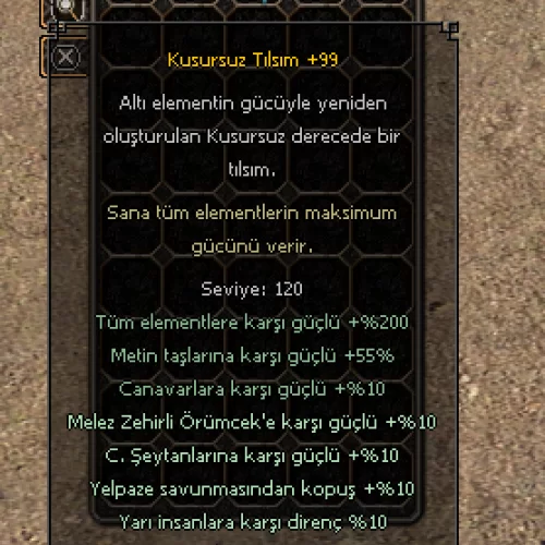  +99 Kusursuz Tılsım Yelpaze kopuş yarılı